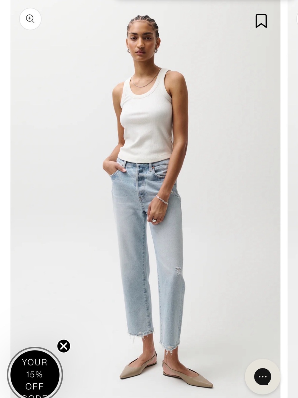 pistola Light Blue Straight Leg stretch Jeans
